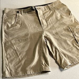 Prana Tan Cargo Shorts Size 32/10